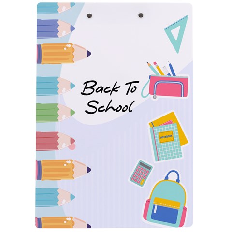 Personalized Back To School Name A4 Acrylic Clipboard By Katy Back