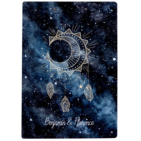 Personalized Starry Name A4 Acrylic Clipboard By Katy Back