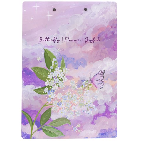 Personalized Butterfly Name A4 Acrylic Clipboard By Katy Back