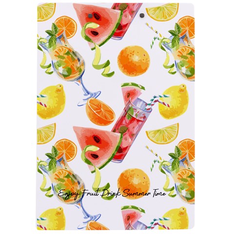 Personalized Fruit Drink Name A4 Acrylic Clipboard By Katy Back