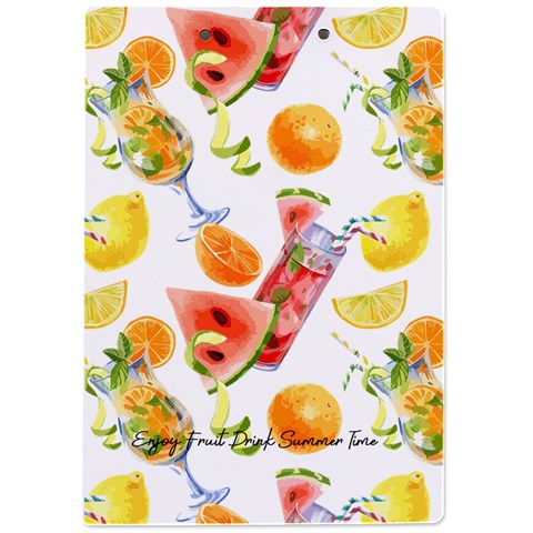 Personalized Fruit Drink Name A4 Acrylic Clipboard By Katy Back