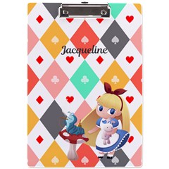 Personalized Alice Name A4 Acrylic Clipboard