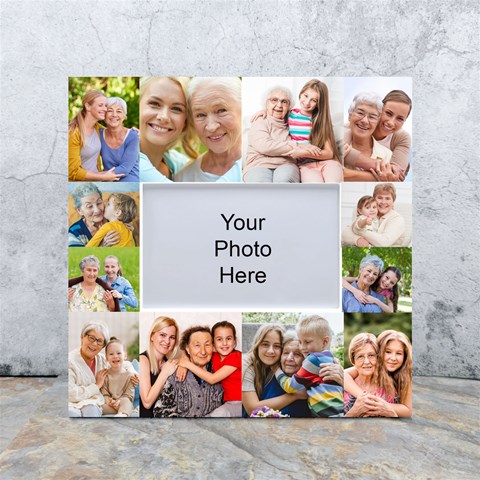 Personalized 12 Photo White Box Photo Frame By Joe Front