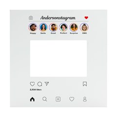 Personalized Instagram family Any Text Box Photo Frame - White Box Photo Frame 4  x 6 