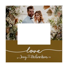 Personalized Wedding Couple Photo Name Box Photo Frame - White Box Photo Frame 4  x 6 