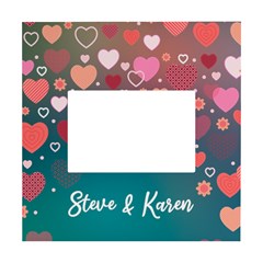 Personalized Love Heart Name Box Photo Frame - White Box Photo Frame 4  x 6 