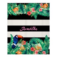 Personalized Tropical Name Any Text Shower Curtain - Shower Curtain 60  x 72  (Medium)