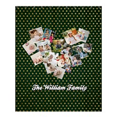 Personalized Heart Shape Family Name Shower Curtain