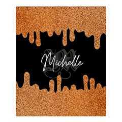 Personalized Glitter Initial Name Shower Curtain