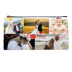Personalized Love Line Collage Photo Pencil Case