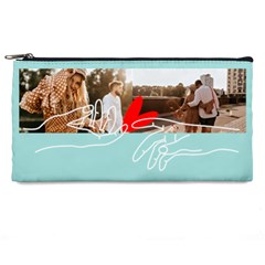 Personalized Finger Heart Collage Photo Pencil Case