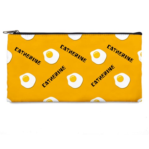 Personalized Egg Pattern Name Pencil Case By Katy Front