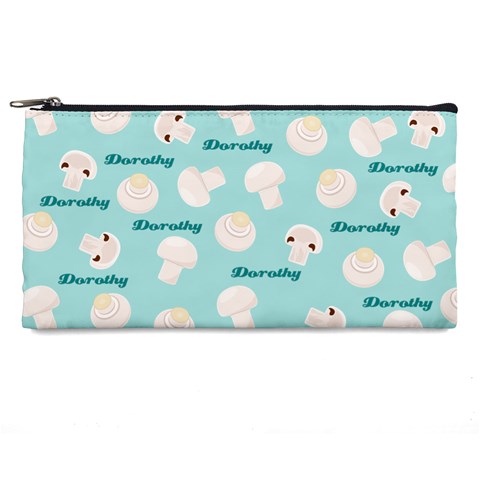 Personalized Mushroom Pattern Name Pencil Case By Katy Front