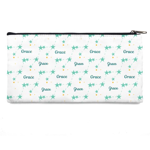 Personalized Star Pattern Name Pencil Case By Katy Back