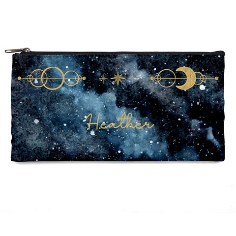 Personalized Dark Sky Background Name Pencil Case By Katy Front