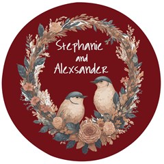 Personalized Two Bird Wedding Gift Name Any Text Wooden Bottle Opener