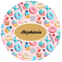 Personalized Icecream Dessert Initial Any Text Name Wooden Bottle Opener