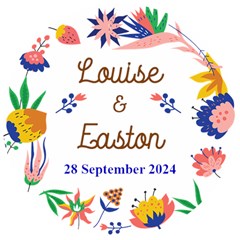 Personalized Married Save Th Date Floral Name Any Text Wooden Bottle Opener