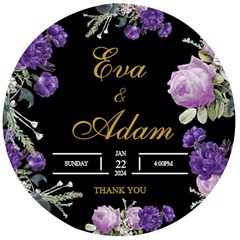 Personalized Married Save Th Date Floral Name Any Text Wooden Bottle Opener