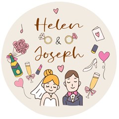 Personalized Married Gift illustration Name Any Text Wooden Bottle Opener - Wooden Bottle Opener (Round) Personalized Married Gift illustration Name Any Text Wooden Bottle Opener - Wooden Bottle Opener (Round)