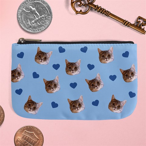 Personalized Pet Head Name Large Coin Purse By Joe Front
