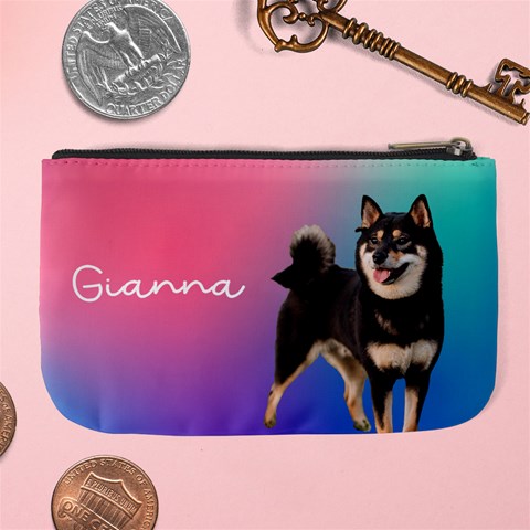 Personalized Pet Photo Name Large Coin Purse By Joe Back