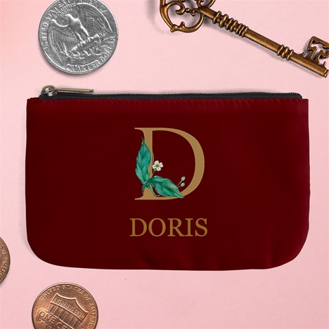Personalized Initial Name Large Coin Purse By Joe Front