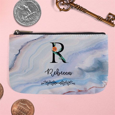 Personalized Initial Name Large Coin Purse By Joe Front