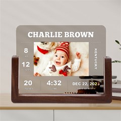 Personalized New Born Baby Box Photo Acrylic UV Print 8  Tabletop Frame - Acrylic UV Print 8  Tabletop Frame (U-Shape)