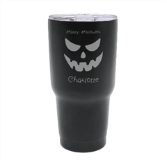 Personalized Halloween Pumpkin Face Name Any Text Thermal Travel Tumbler - 30oz Thermal Travel Tumbler Personalized Halloween Pumpkin Face Name Any Text Thermal Travel Tumbler - 30oz Thermal Travel Tumbler