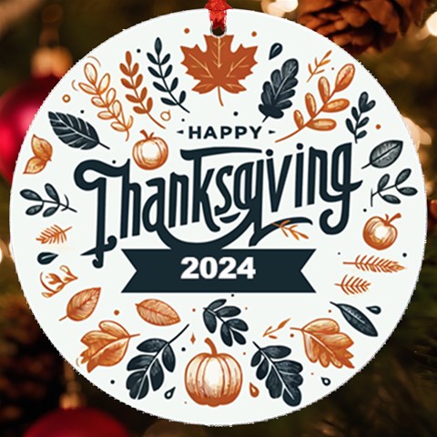Personalized Thanksgiving Year Round Ornament By Joe Front