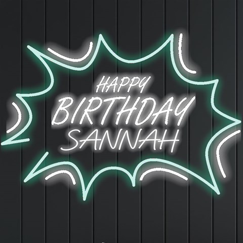 Personalized Happy Birthday Name Neon Signs And Lights By Joe Front