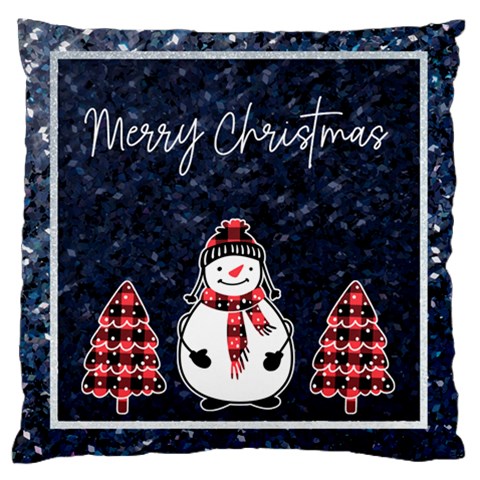 Personalized 4 Photo Christmas Large Cushion Case  By Katy Back