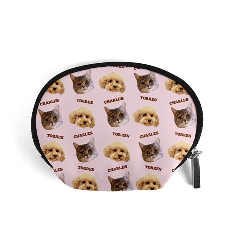 Personalized Pet Head Name Accessory Pouch (small) By Joe Front