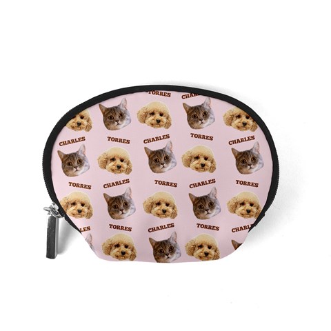 Personalized Pet Head Name Accessory Pouch (small) By Joe Back