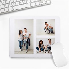 Modern 3 Photo Collage  - Large Mousepad
