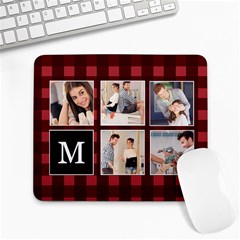 Plaid Photo Collage  - Large Mousepad