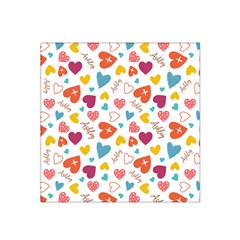 Personalized Heart Name Any Text - Satin Bandana Scarf 22  x 22 