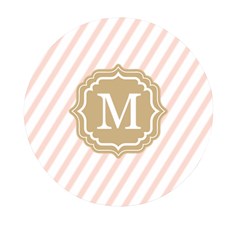 Stripe Pattern - Mini Round Pill Box