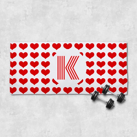Valentine Heart Pattern Monogram By Xiu Front