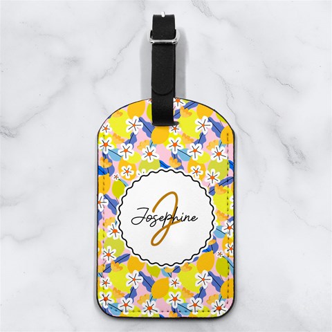 Lemon Flower Pattern Any Text Name By Katy Front