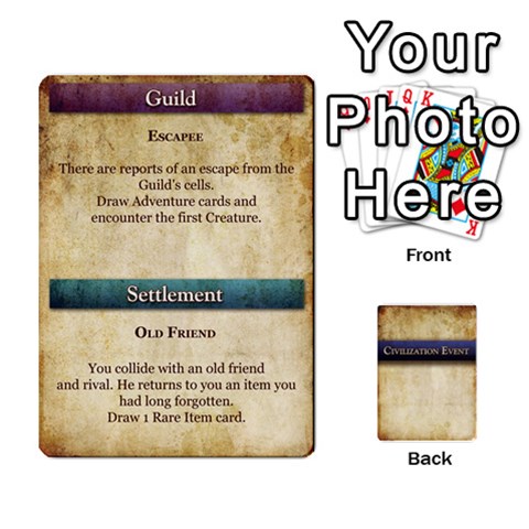 Prophecy Civilization Events Deck By Midaga Front - Heart8
