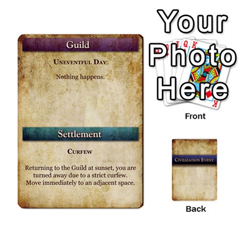 Queen Prophecy Civilization Events Deck By Midaga Front - HeartQ