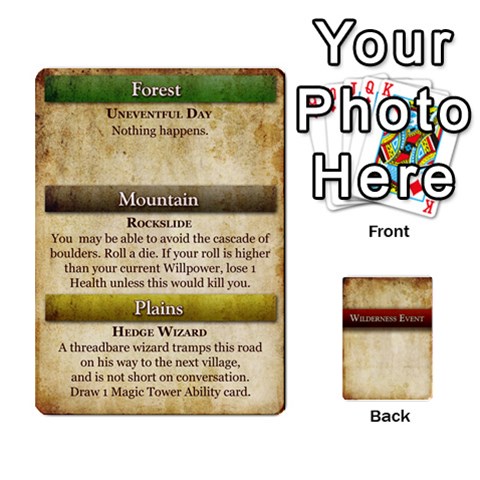 Ace Prophecy Wilderness Events Deck By Midaga Front - HeartA