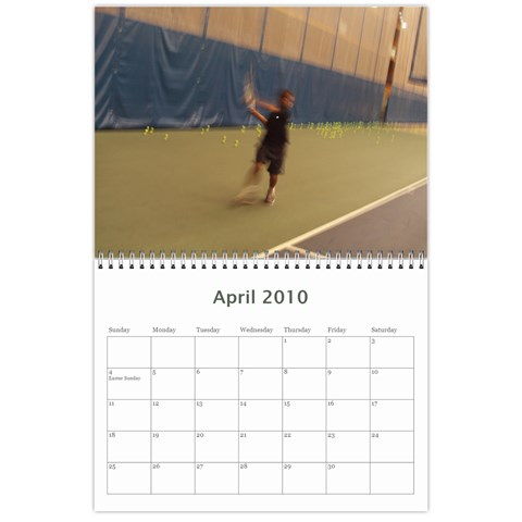 Nat Tennis Center Calendar By Cyril Gittens Apr 2010
