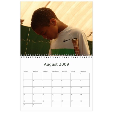 Nat Tennis Center Calendar By Cyril Gittens Aug 2009