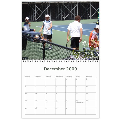 Nat Tennis Center Calendar By Cyril Gittens Dec 2009