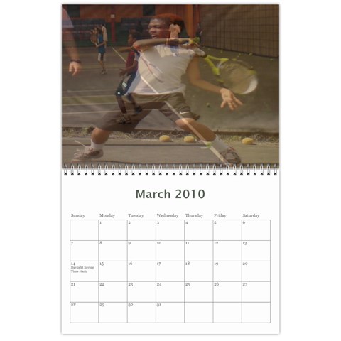 Nat Tennis Center Calendar By Cyril Gittens Mar 2010
