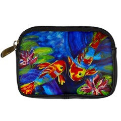 Koi Encounter - Digital Camera Leather Case