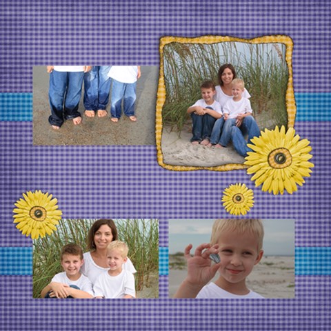 8 Gingham Quick Pages By Mikki 12 x12  Scrapbook Page - 7